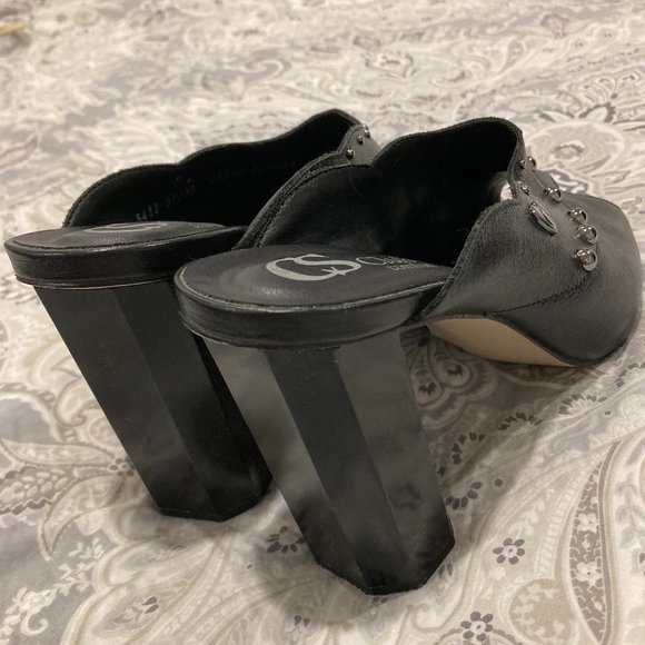 Carmen Steffens high heels black leather sandals - Picture 6 of 9